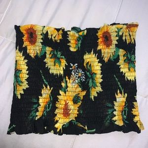 Sunflower tube top